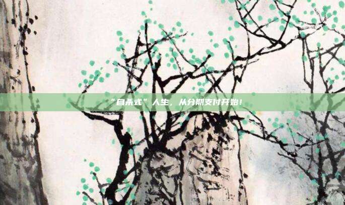 “自杀式”人生，从分期支付开始！