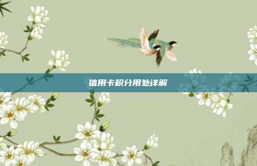 信用卡积分用处详解