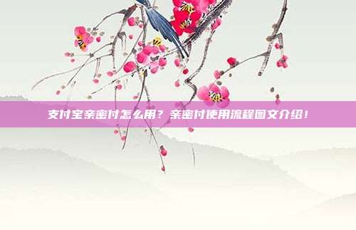 支付宝亲密付怎么用？亲密付使用流程图文介绍！