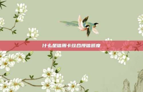 什么是信用卡综合授信额度
