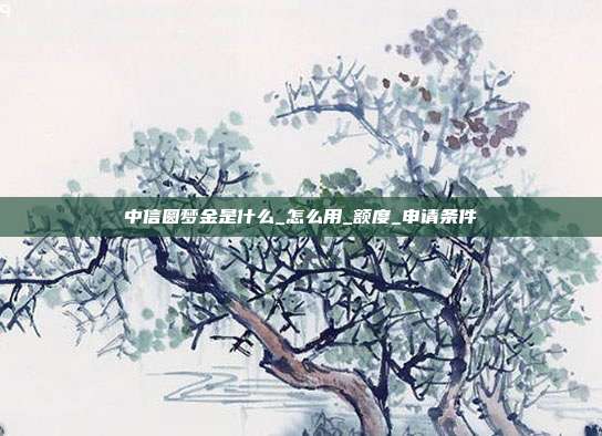 中信圆梦金是什么_怎么用_额度_申请条件