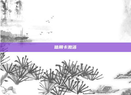 信用卡激活