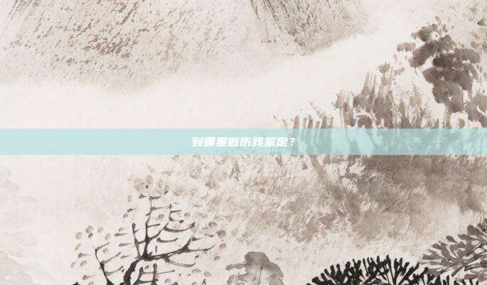 到哪里做伤残鉴定？