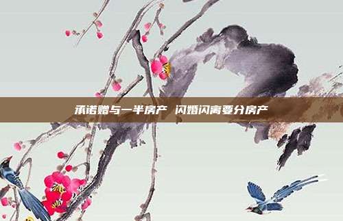 承诺赠与一半房产 闪婚闪离要分房产