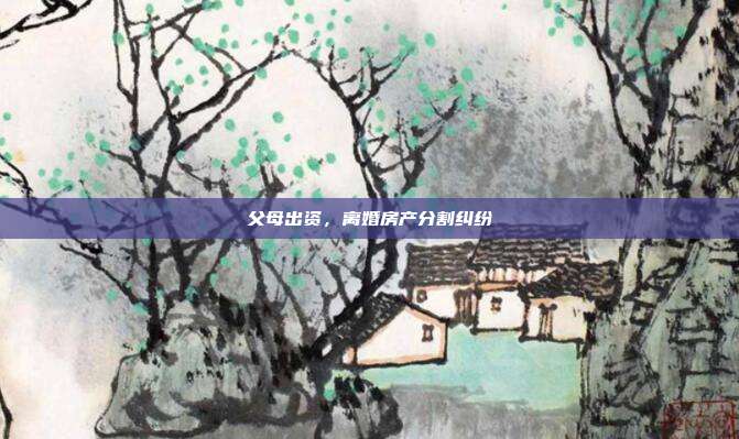 父母出资，离婚房产分割纠纷