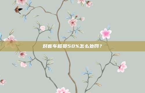 对客车超员50%怎么处罚？
