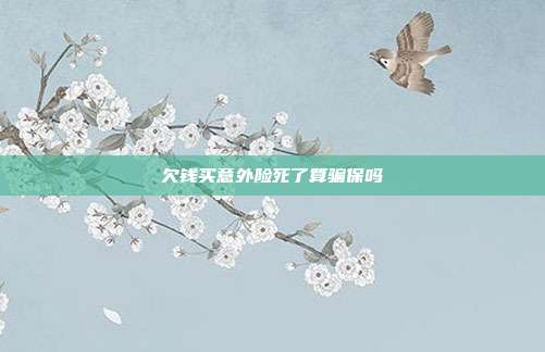 欠钱买意外险死了算骗保吗